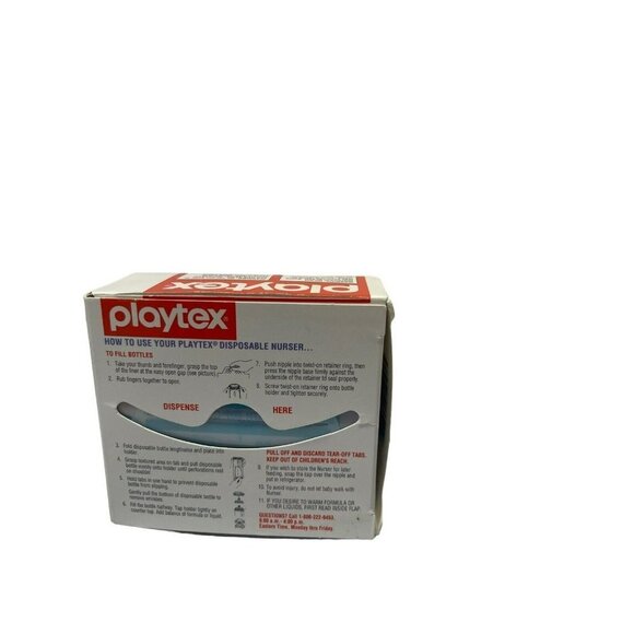 Playtex Vintage Baby Bottle Drop-Ins FLAT Disposable Liners 4oz 50 count New NOS - Picture 3 of 4